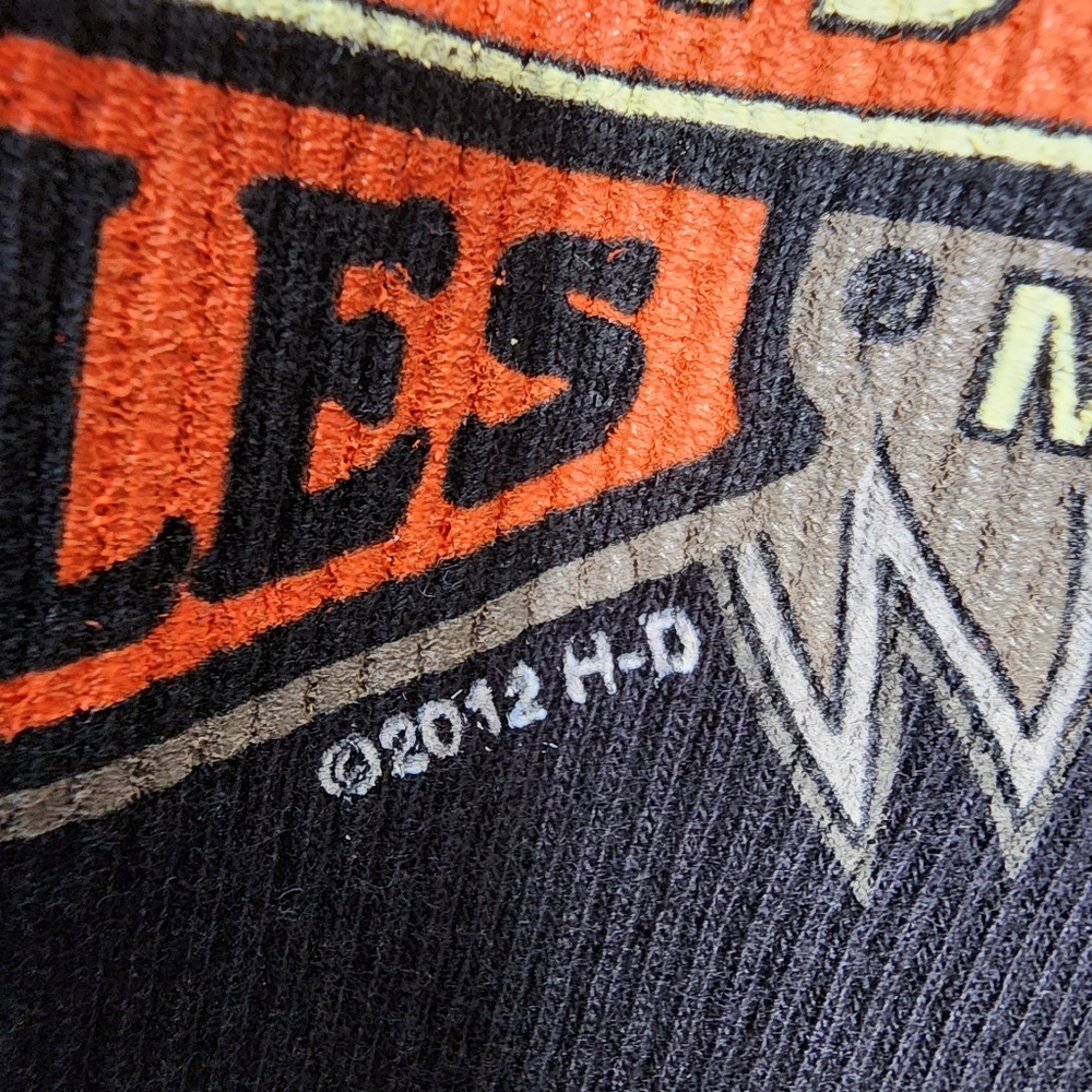 Harley-Davidson Las Vegas Black and Orange Logo Shirt XL - Picture 7 of 8